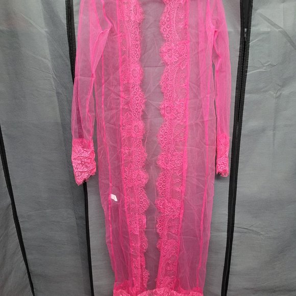 Long Sheer Robe - Picture 2 of 4